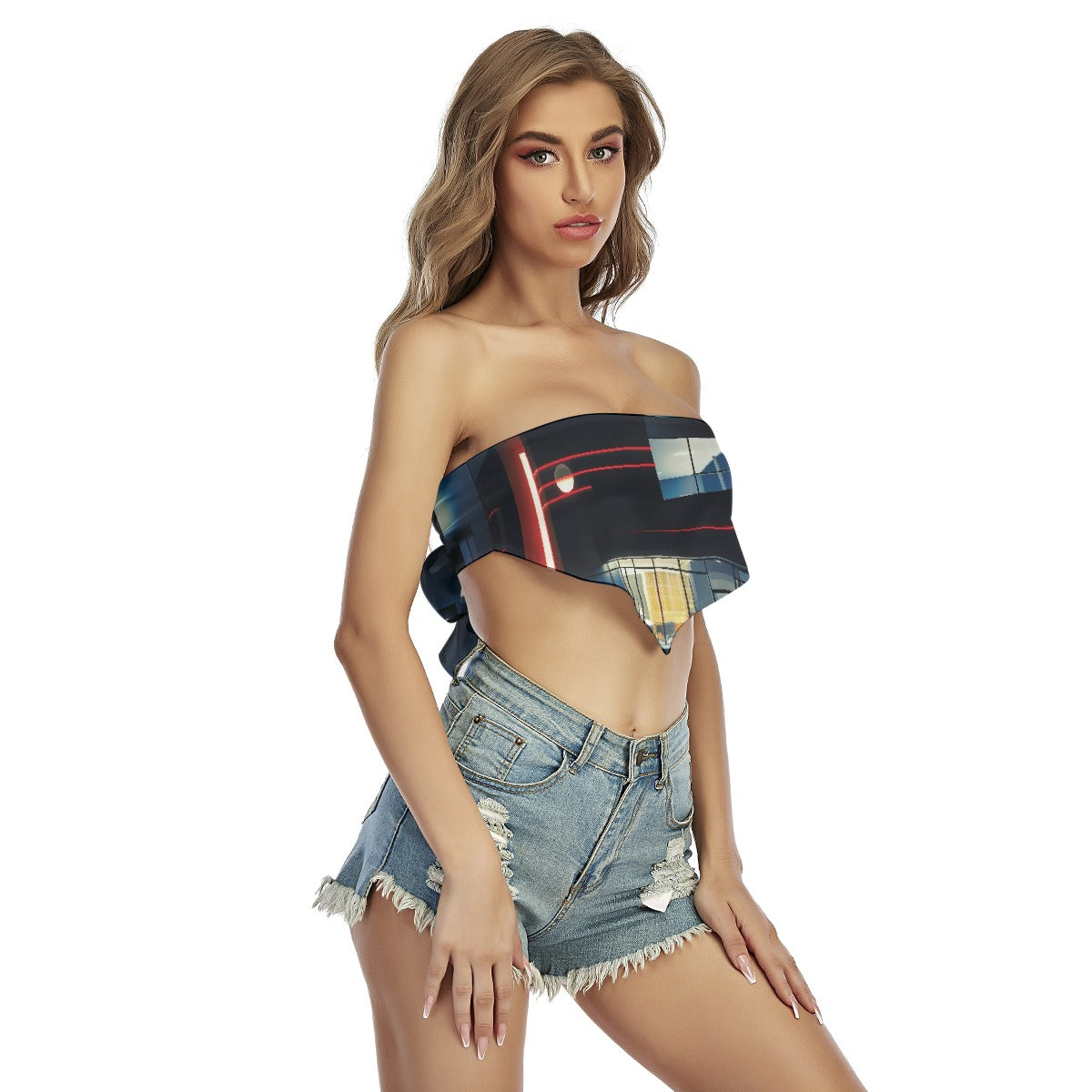 All-Over Print Women's Triangle Tube Top