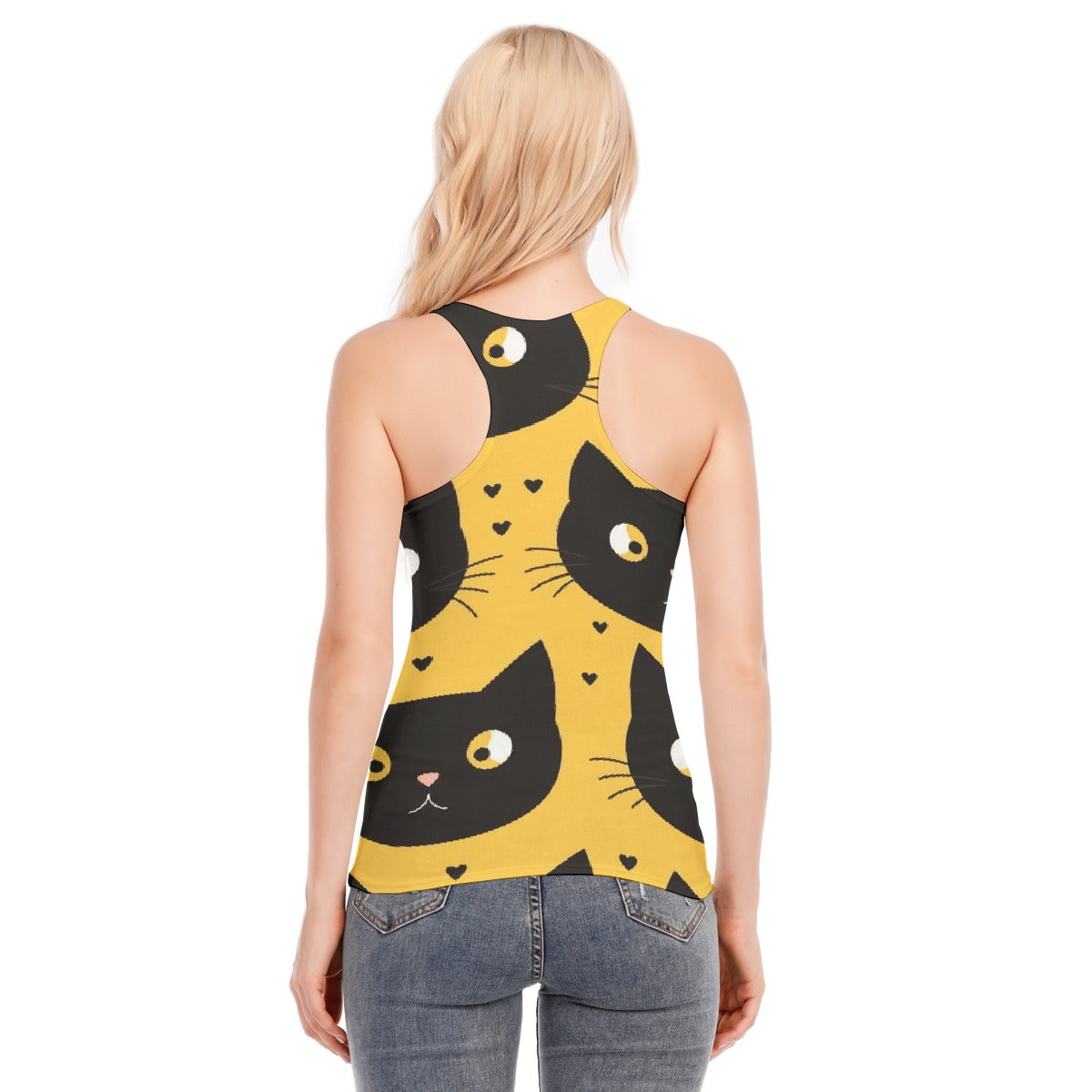All-Over Print Women's Racer Vest | 190GSM Cotton