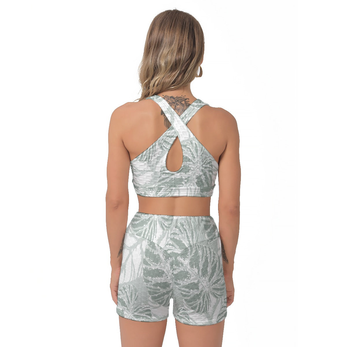 All-Over Print Women's Sports Bra Suit