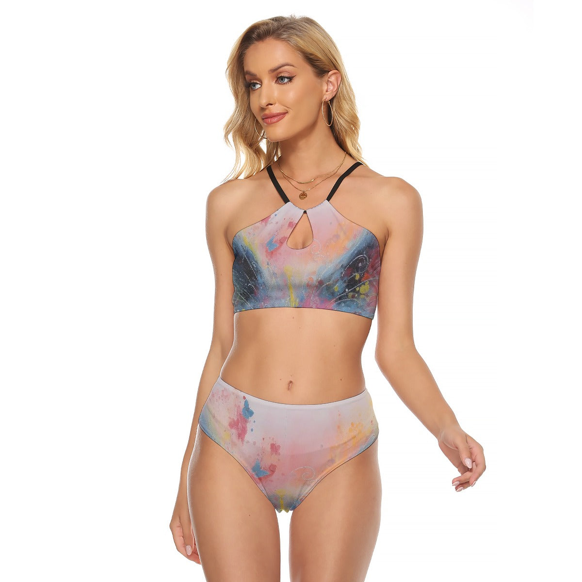 All-Over Print Women's Cami Keyhole One-piece Swimsuit