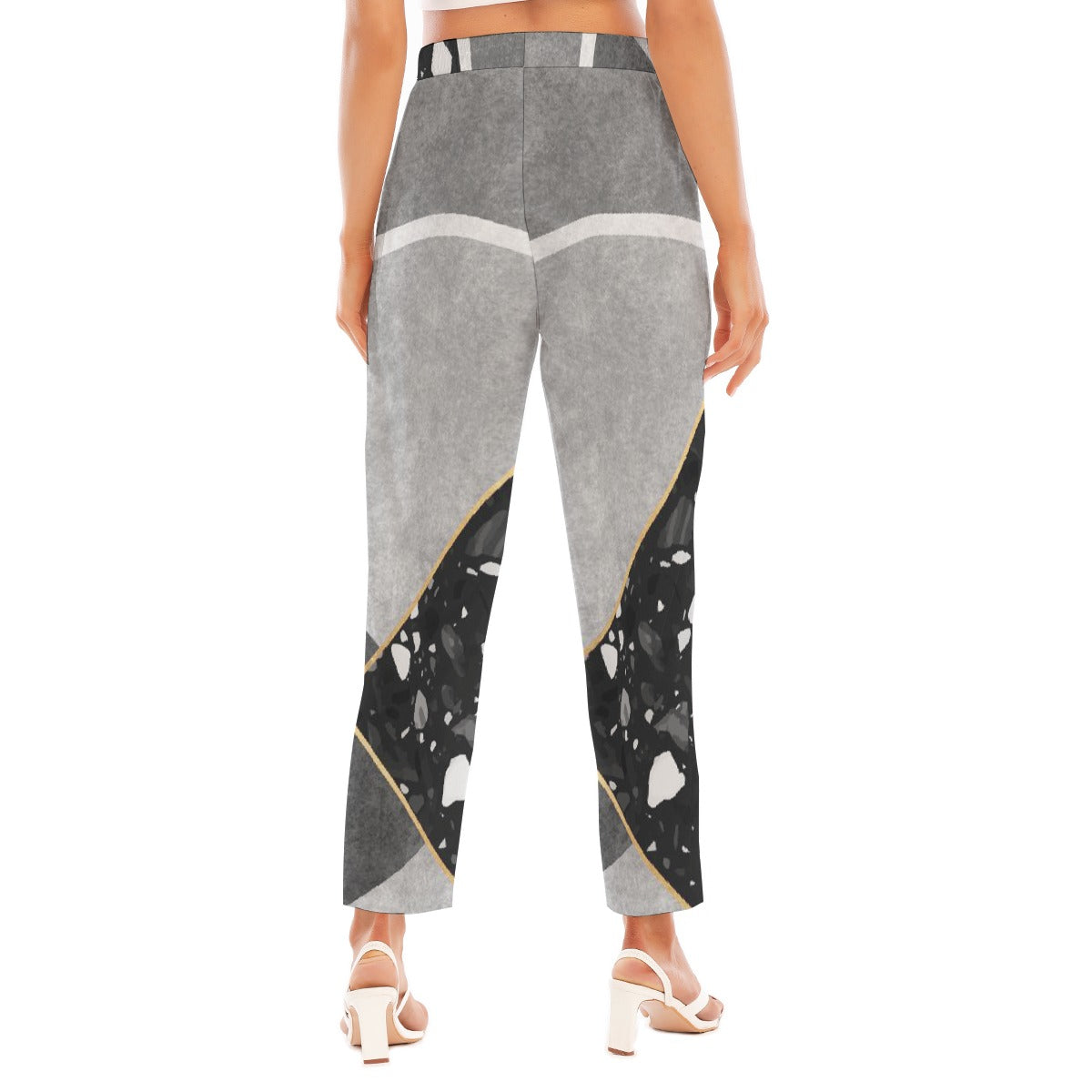 All-Over Print Women's Loose Straight-leg Pants