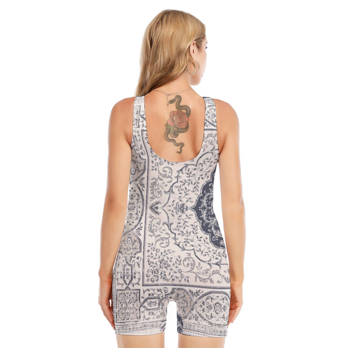 All-Over Print Women's Sleeveless One-piece Swimsuit