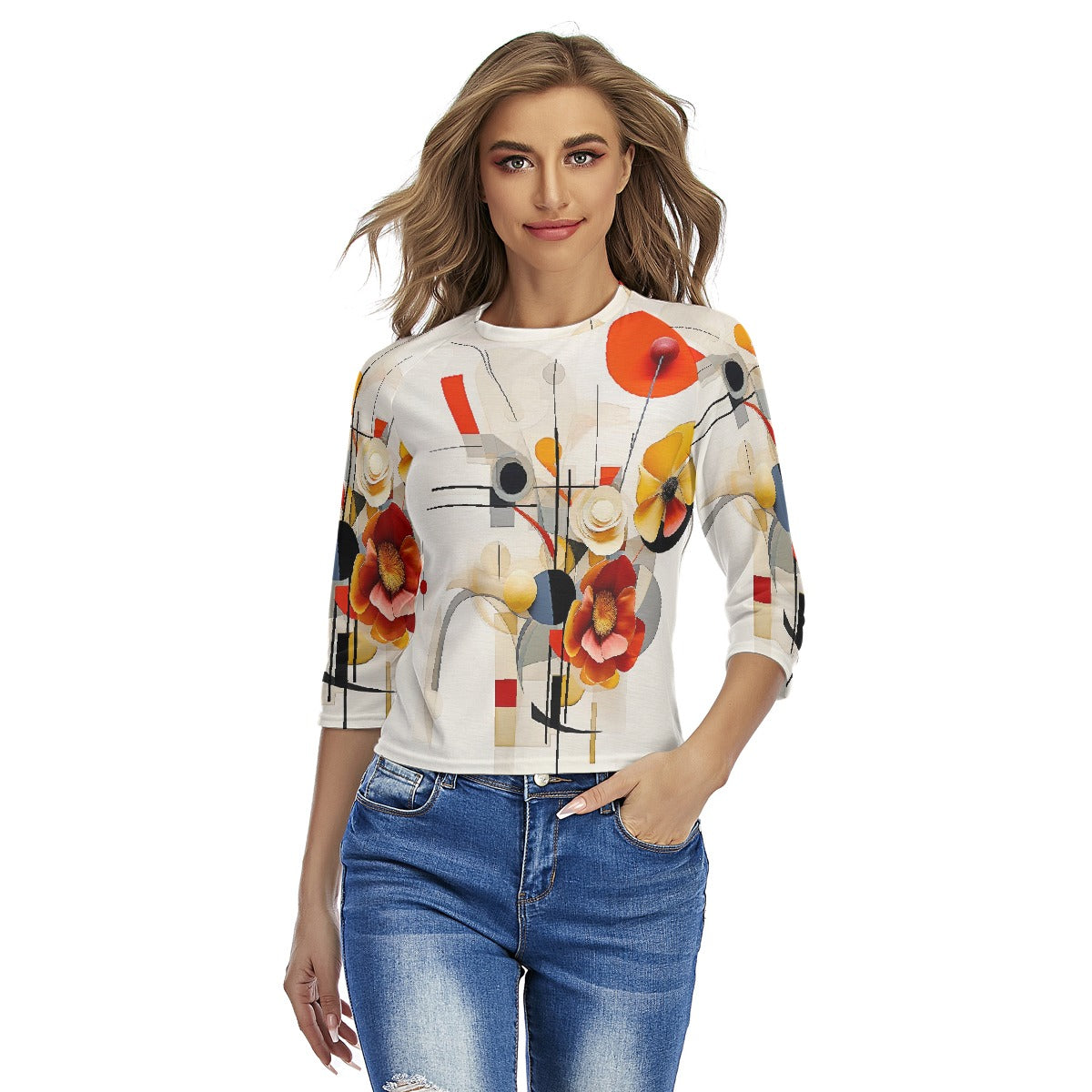 All-Over Print Women's Raglan Sleeves T-shirts