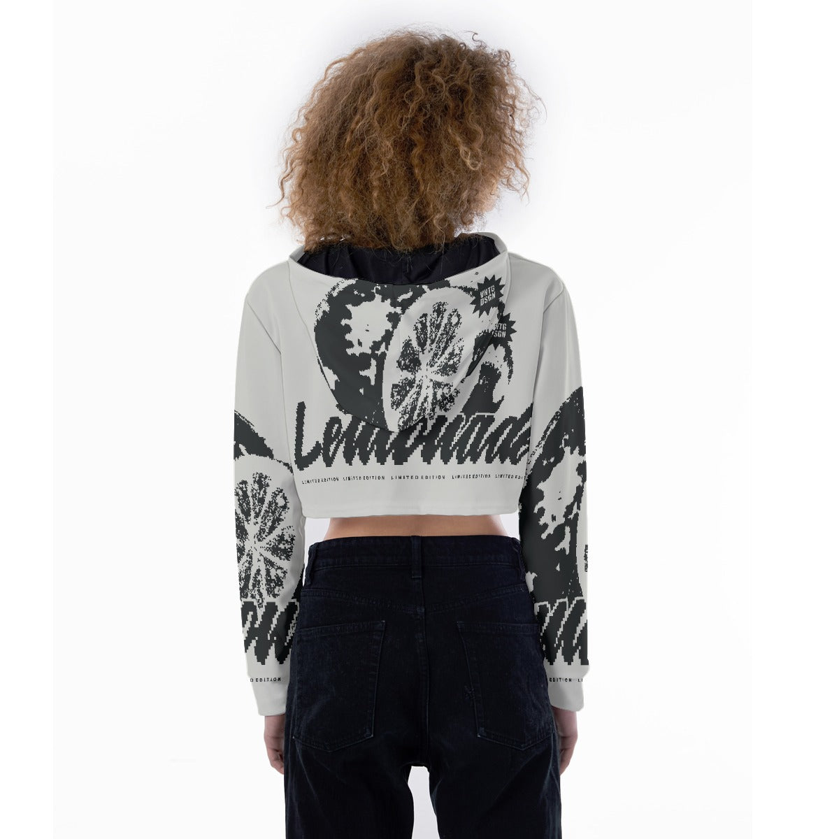 All-Over Print Women's Crop Top Hoodie