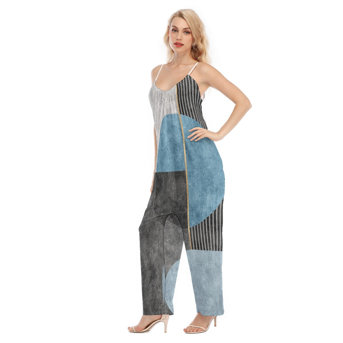 All-Over Print Women's Loose Cami Jumpsuit