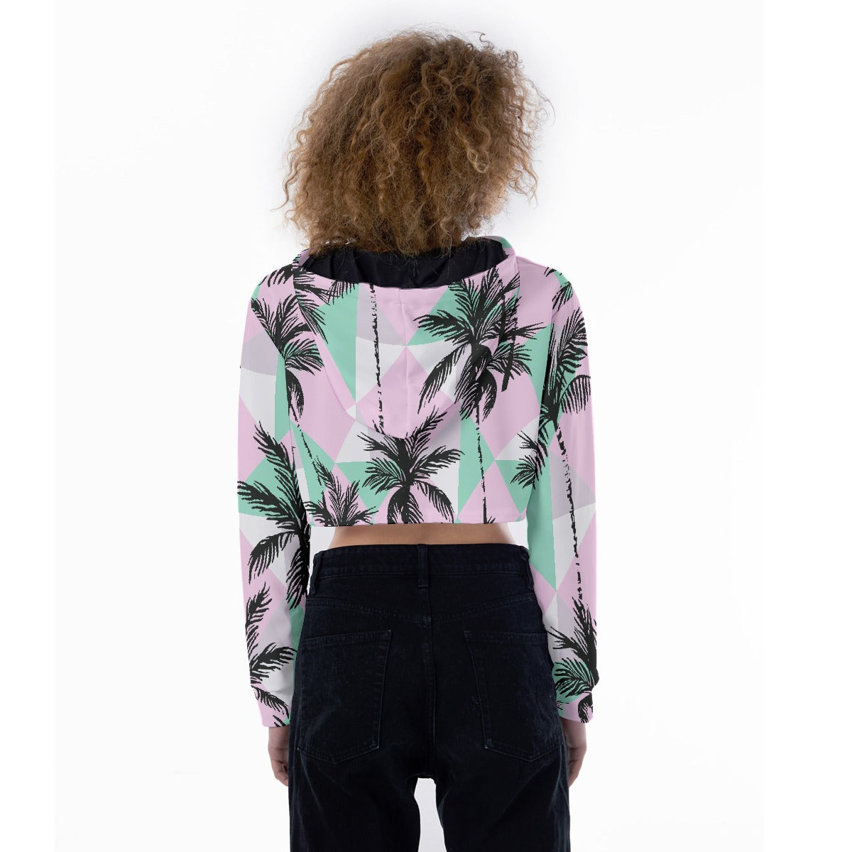 All-Over Print Women's Crop Top Hoodie