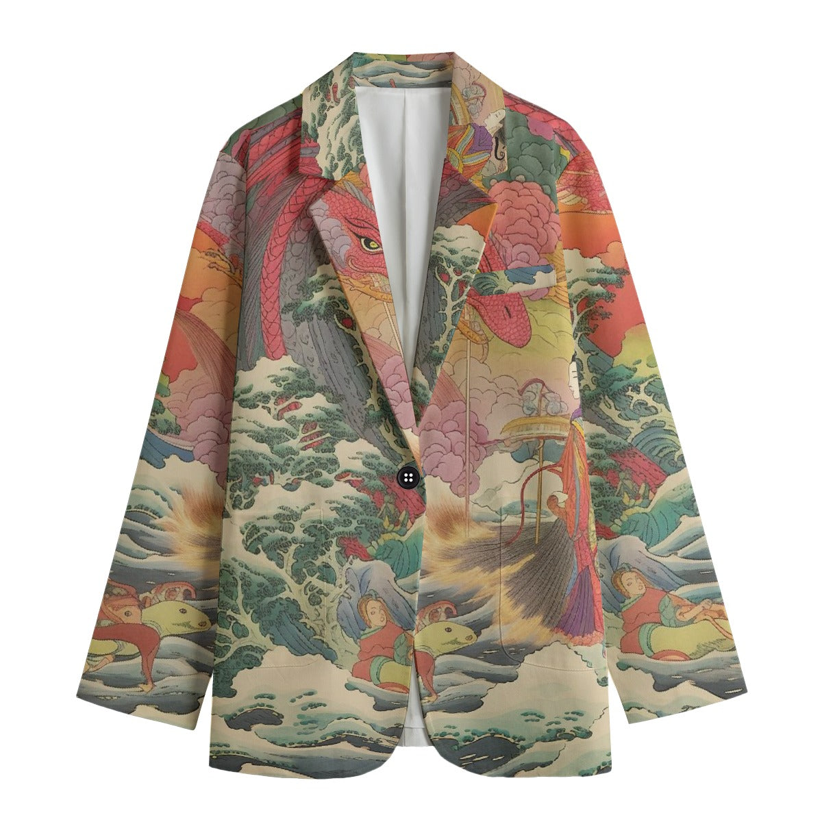 All-Over Print Women's Leisure Blazer