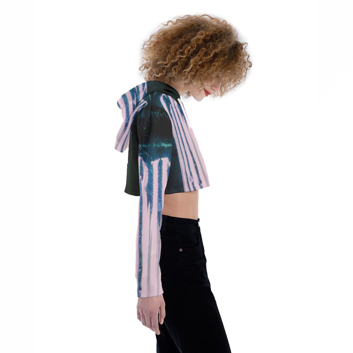 All-Over Print Women's Crop Top Hoodie