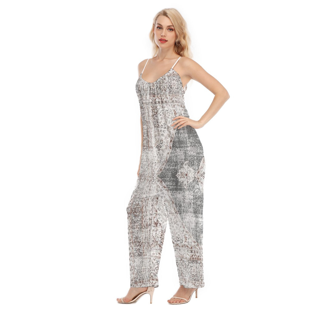 All-Over Print Women's Loose Cami Jumpsuit