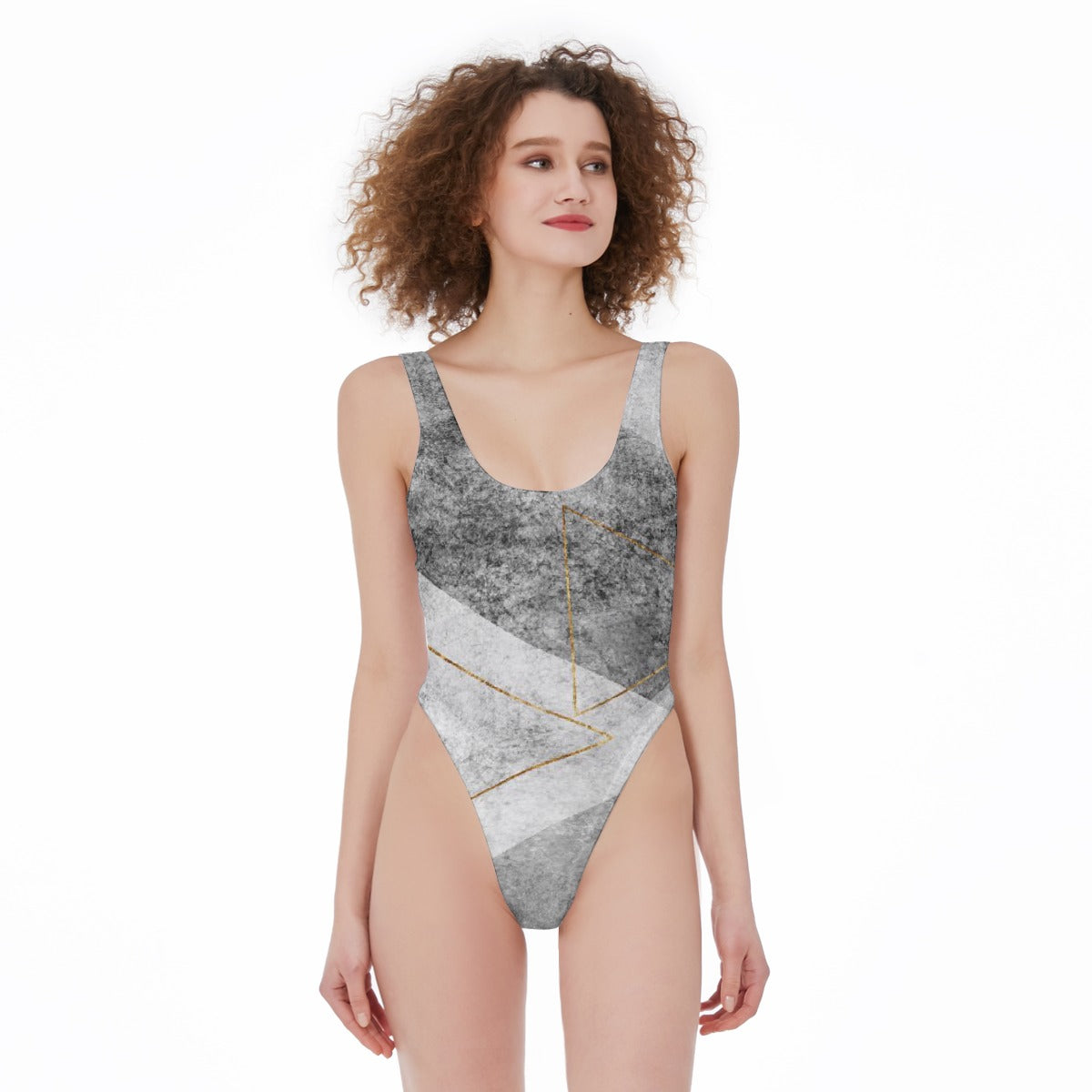 All-Over Print Women's High Cut One-piece Swimsuit