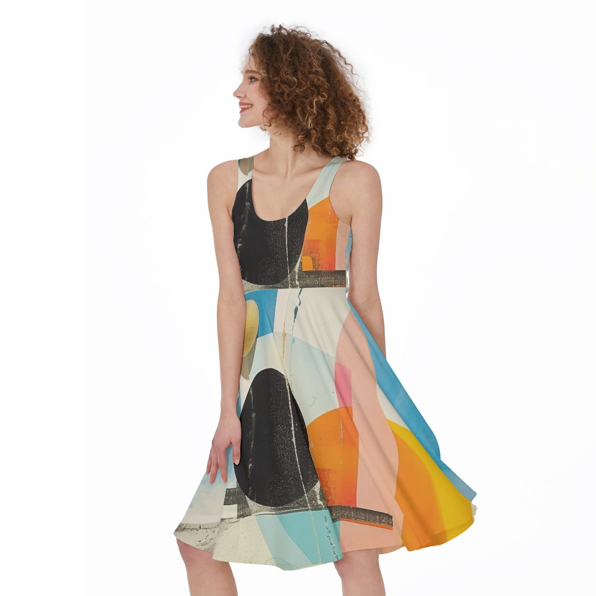 All-Over Print Women's Sleeveless Dress