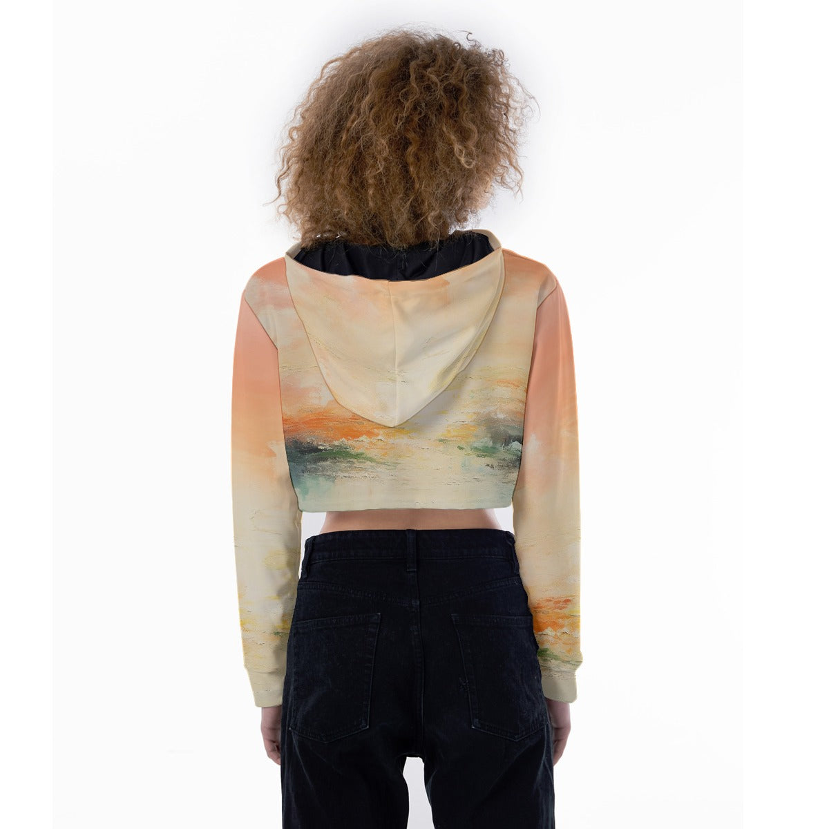 All-Over Print Women's Crop Top Hoodie
