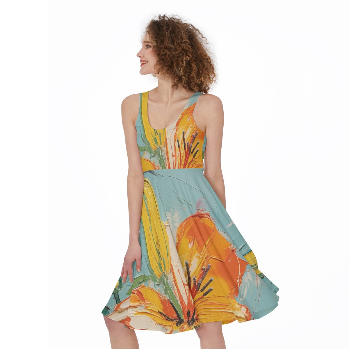 All-Over Print Women's Sleeveless Dress