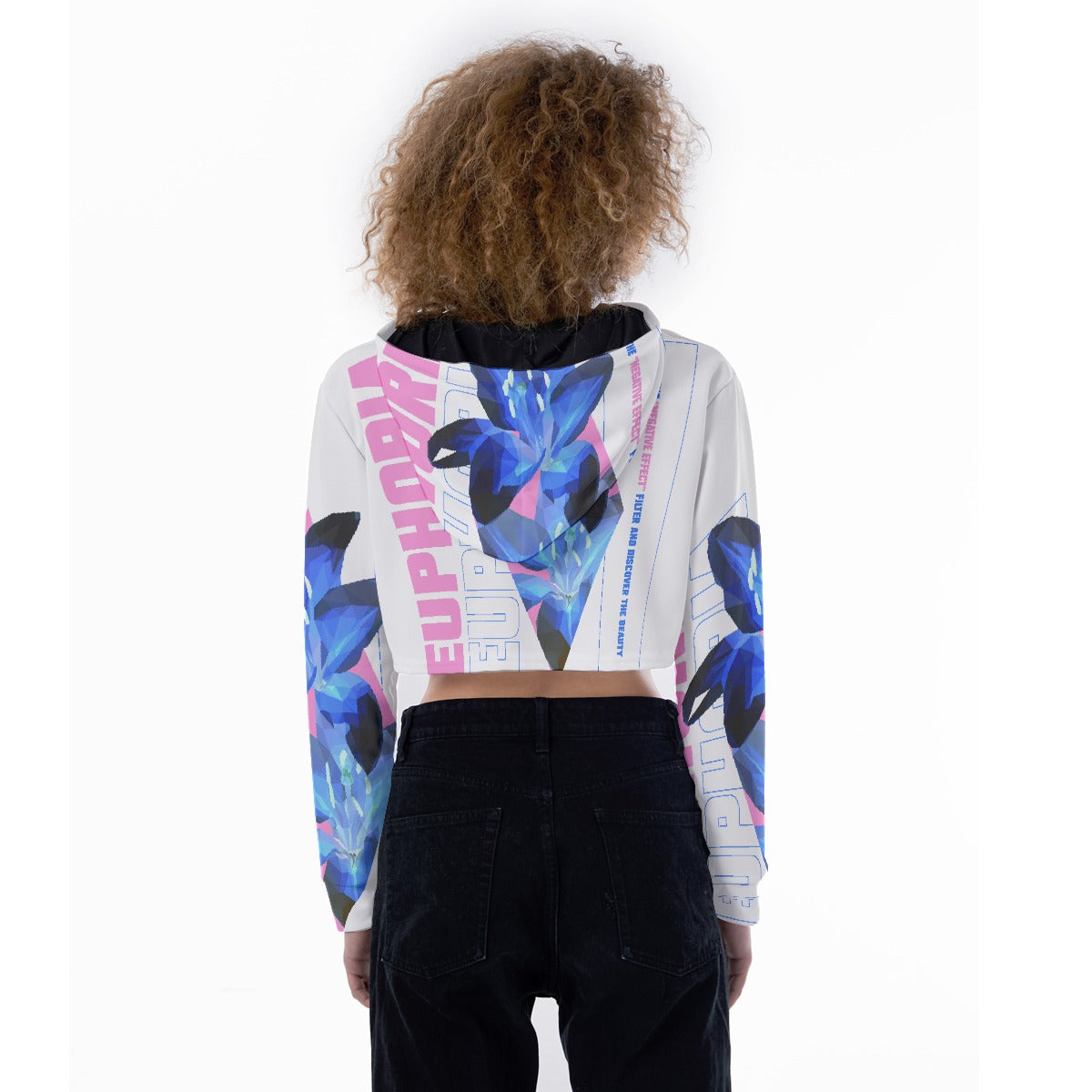 All-Over Print Women's Crop Top Hoodie