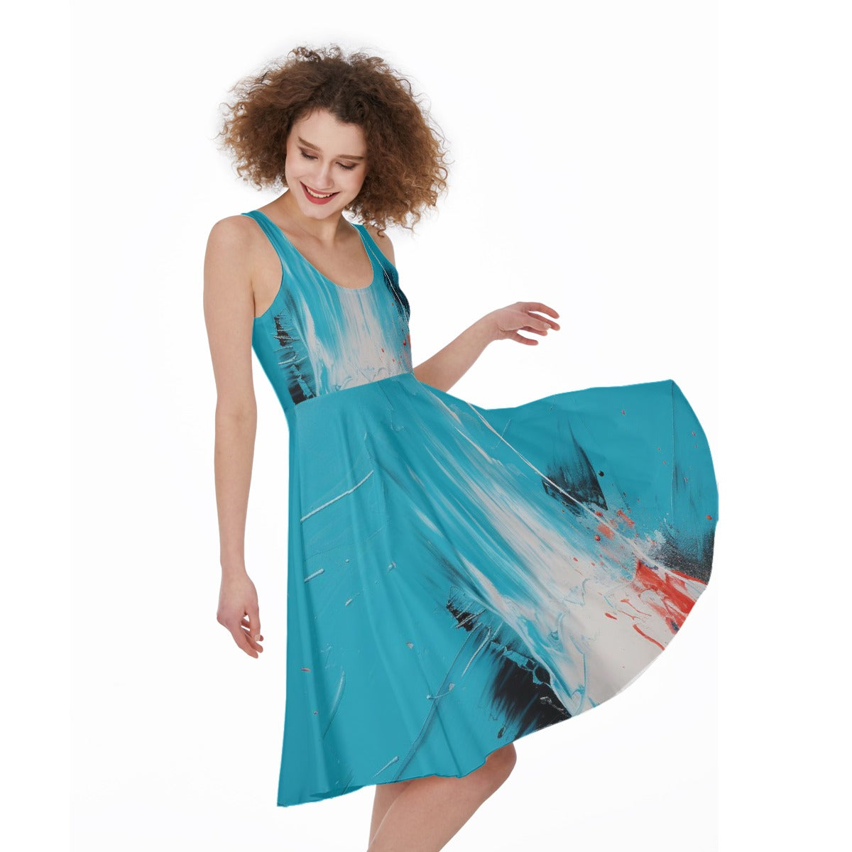 All-Over Print Women's Sleeveless Dress