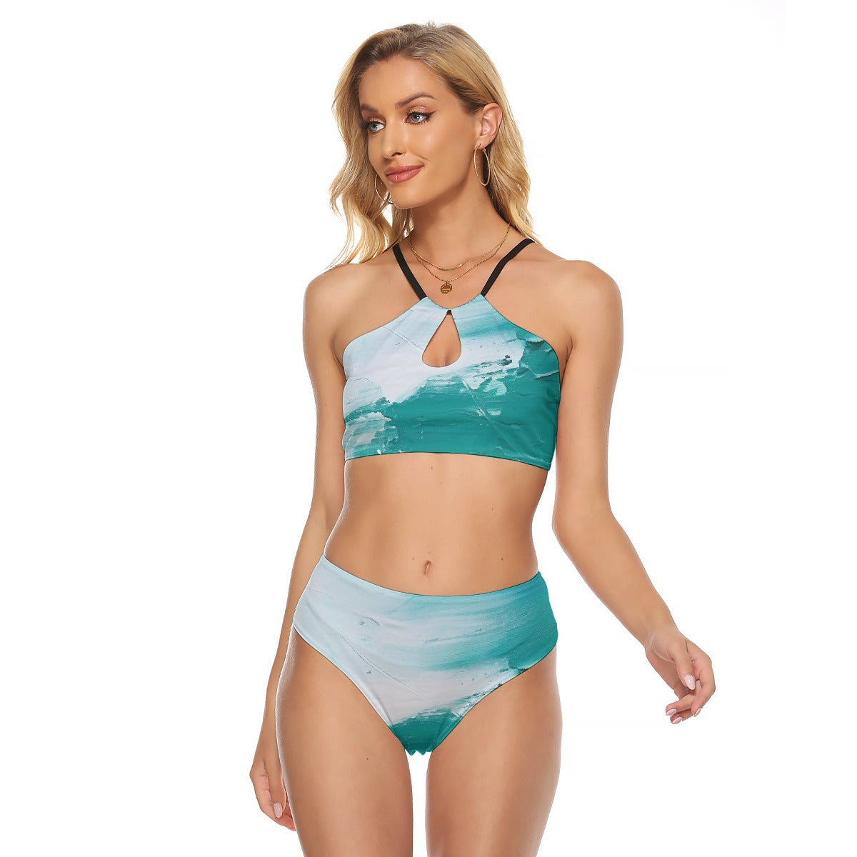 All-Over Print Women's Cami Keyhole One-piece Swimsuit