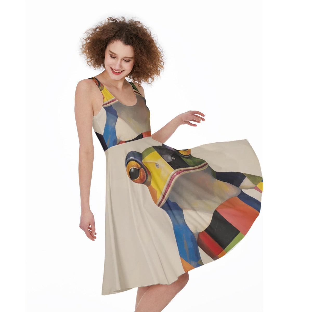 All-Over Print Women's Sleeveless Dress
