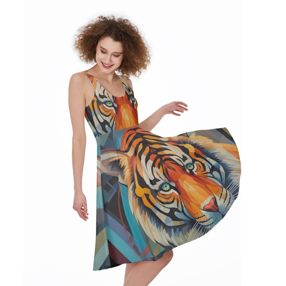 All-Over Print Women's Sleeveless Dress