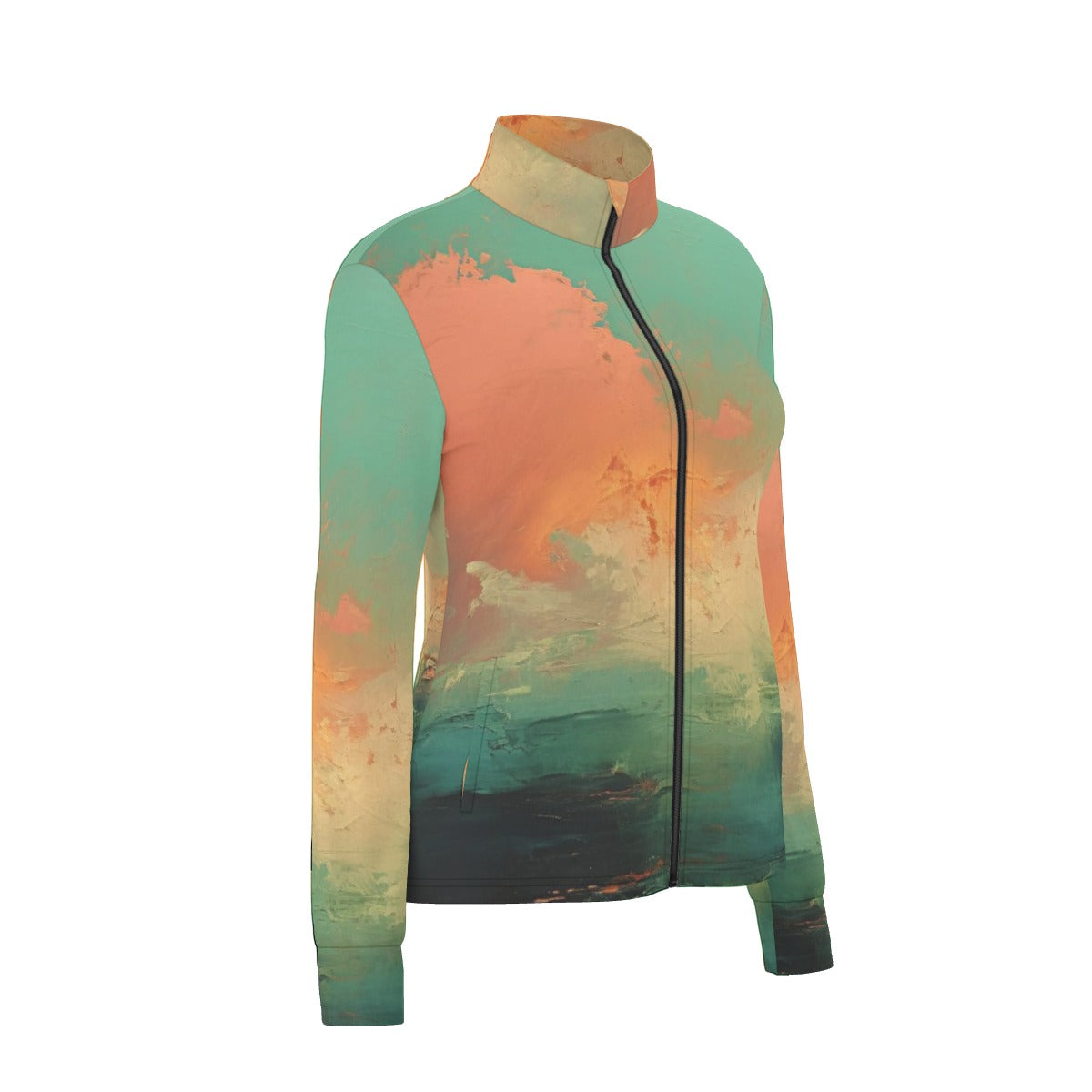 All-Over Print Women's Long Sleeve Thumbhole Jacket