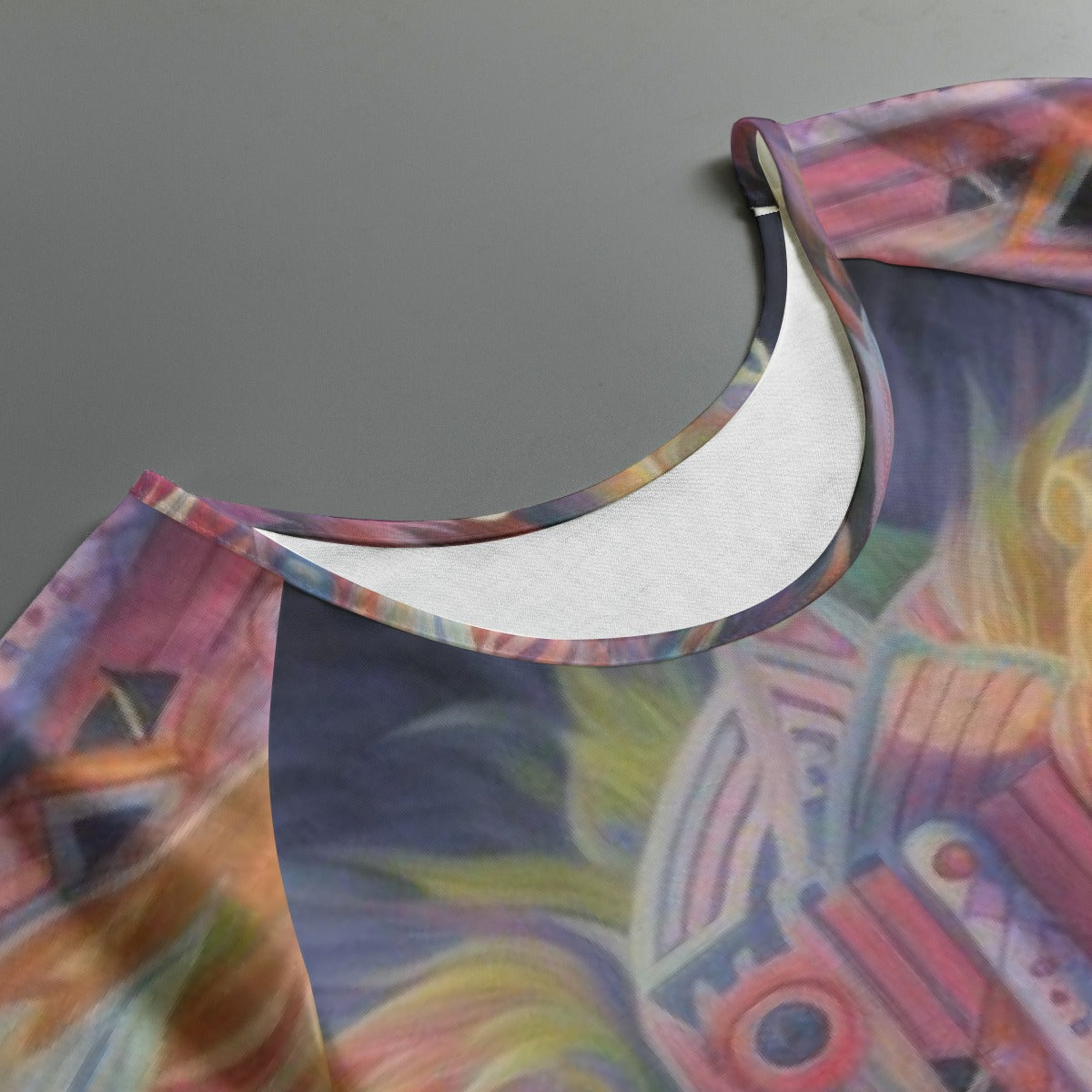 All-Over Print Women's Round Neck T-shirt With Raglan Sleeve