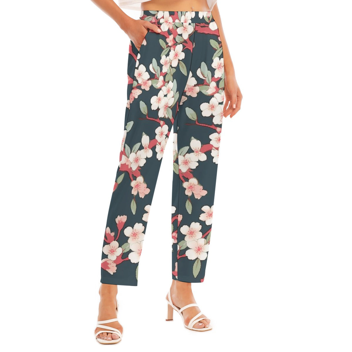 All-Over Print Women's Loose Straight-leg Pants