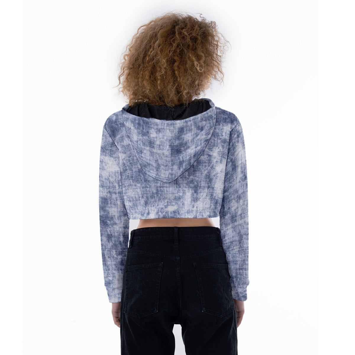 All-Over Print Women's Crop Top Hoodie
