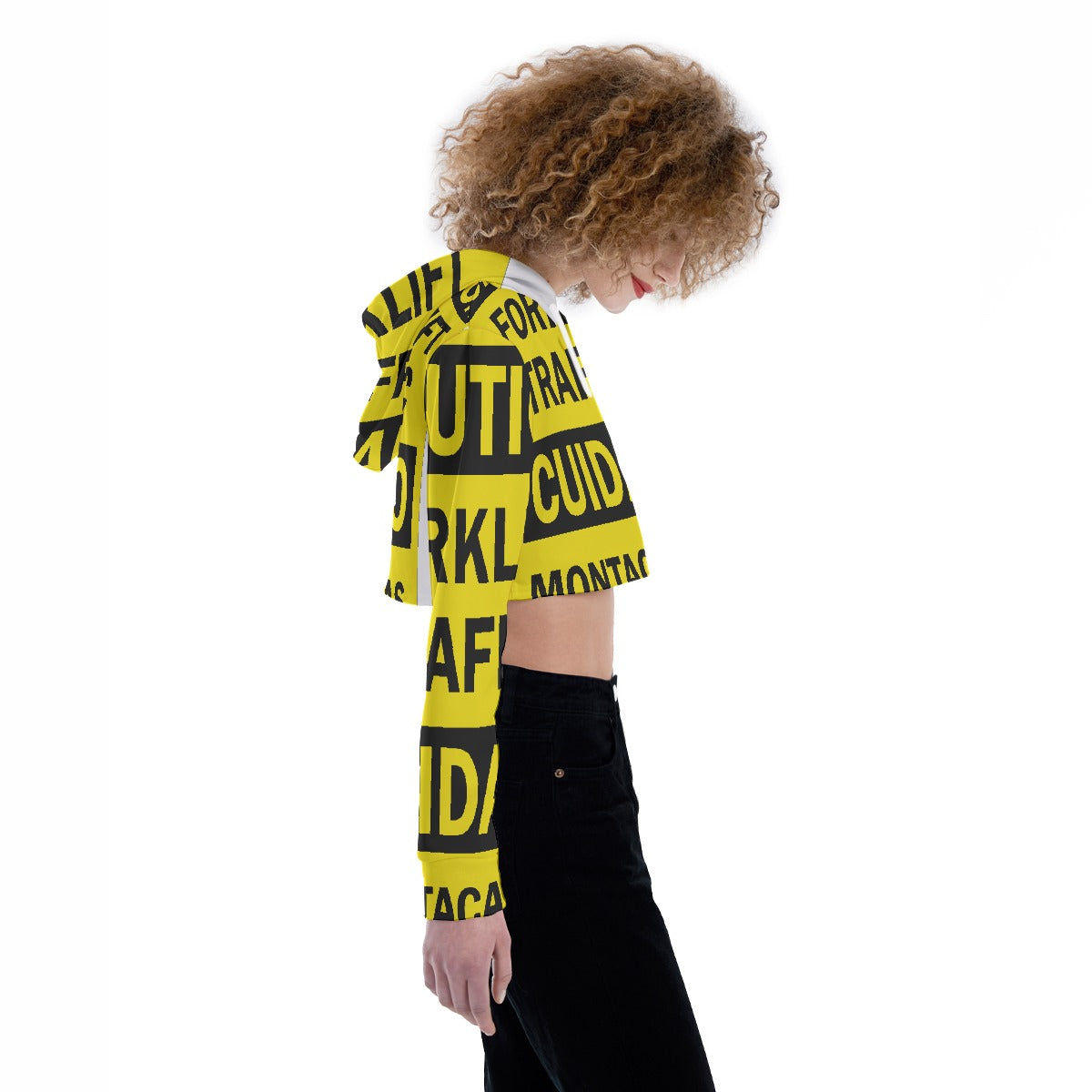 All-Over Print Women's Crop Top Hoodie