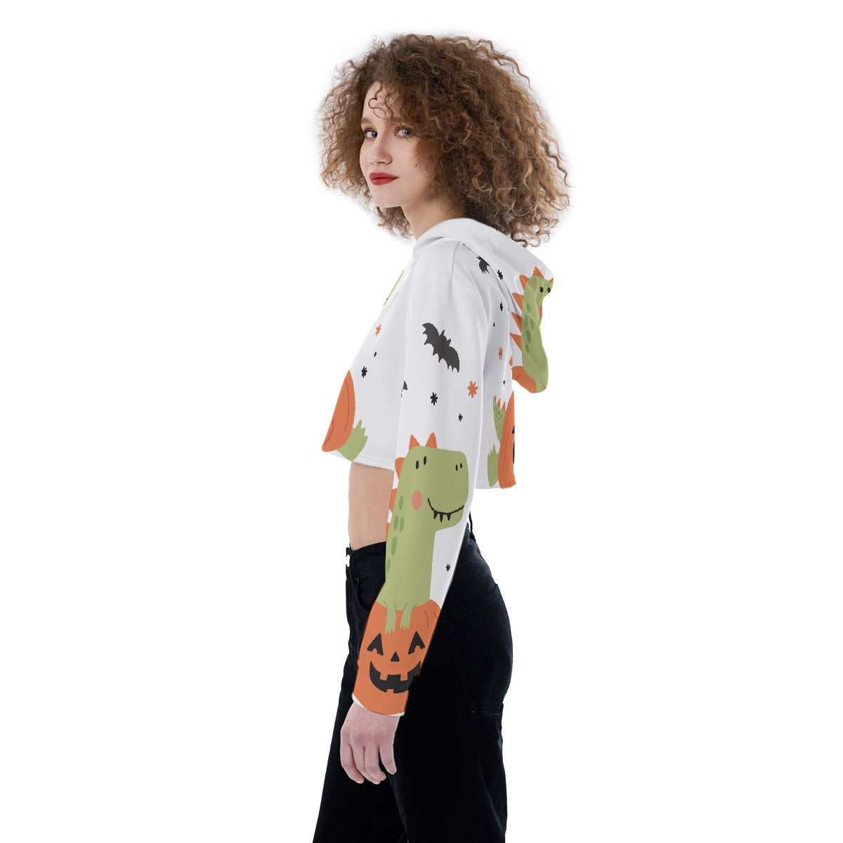 All-Over Print Women's Crop Top Hoodie