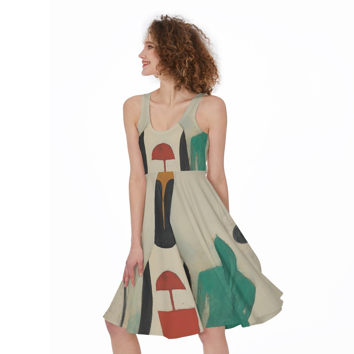 All-Over Print Women's Sleeveless Dress