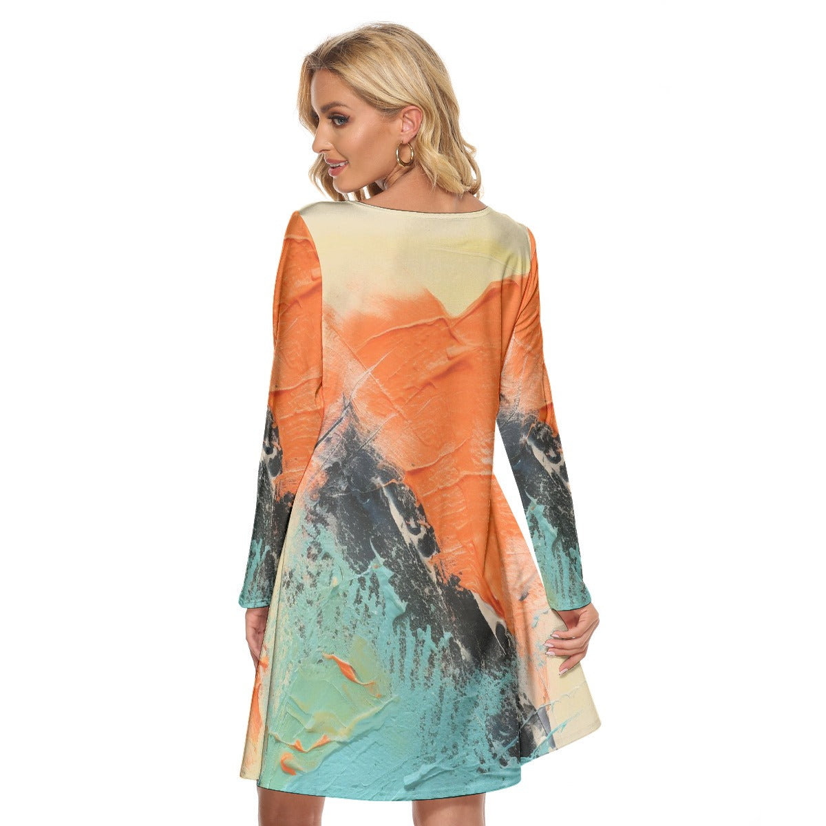 All-Over Print Women's Crew Neck Dress