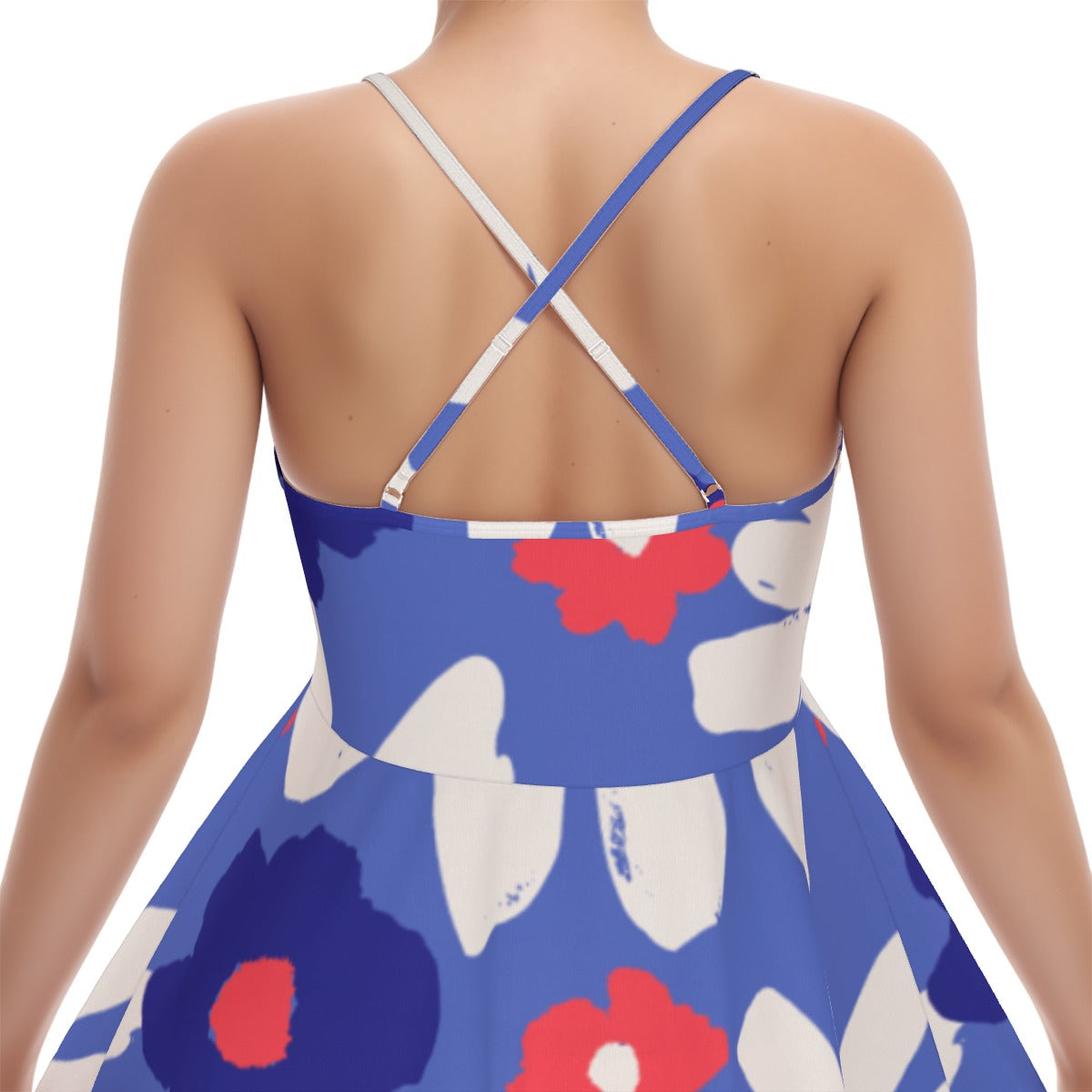 All-Over Print Women‘s Cross Cami Dress