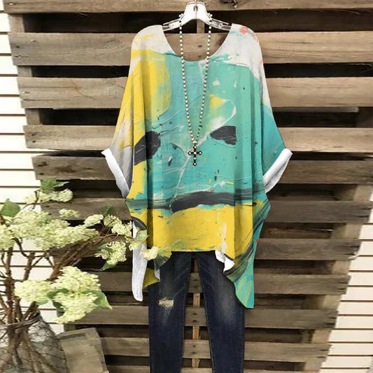 All-Over Print Women's Bat Sleeve Shirt