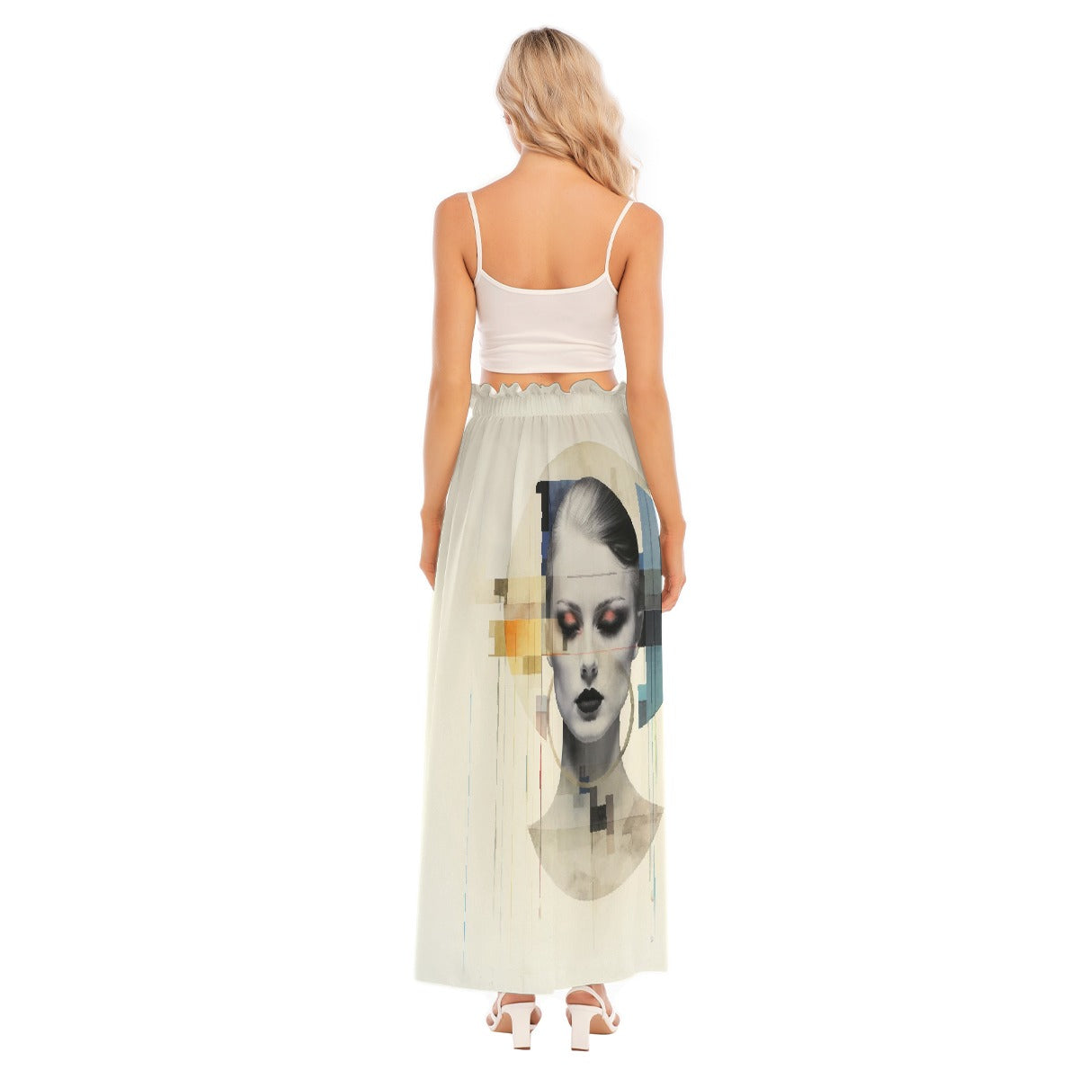 All-Over Print Women's Side Split Skirt