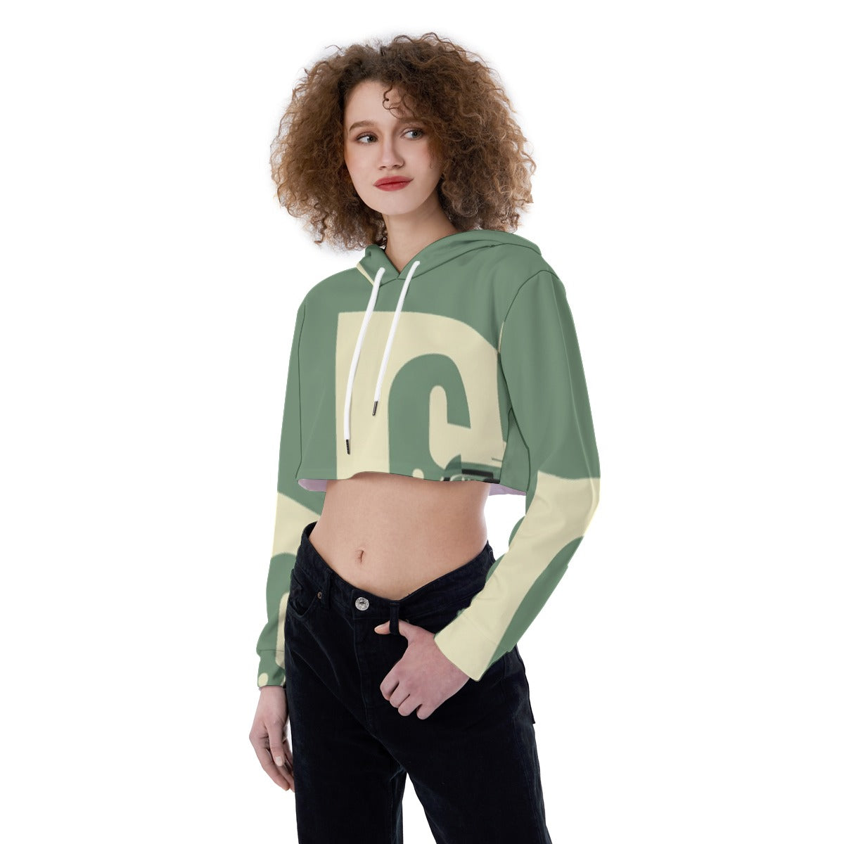 All-Over Print Women's Crop Top Hoodie
