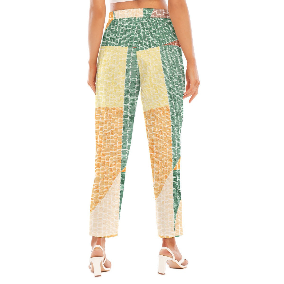 All-Over Print Women's Loose Straight-leg Pants