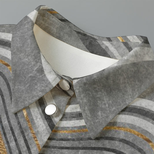 All-Over Print Women's Cropped Jacket | 245GSM Cotton