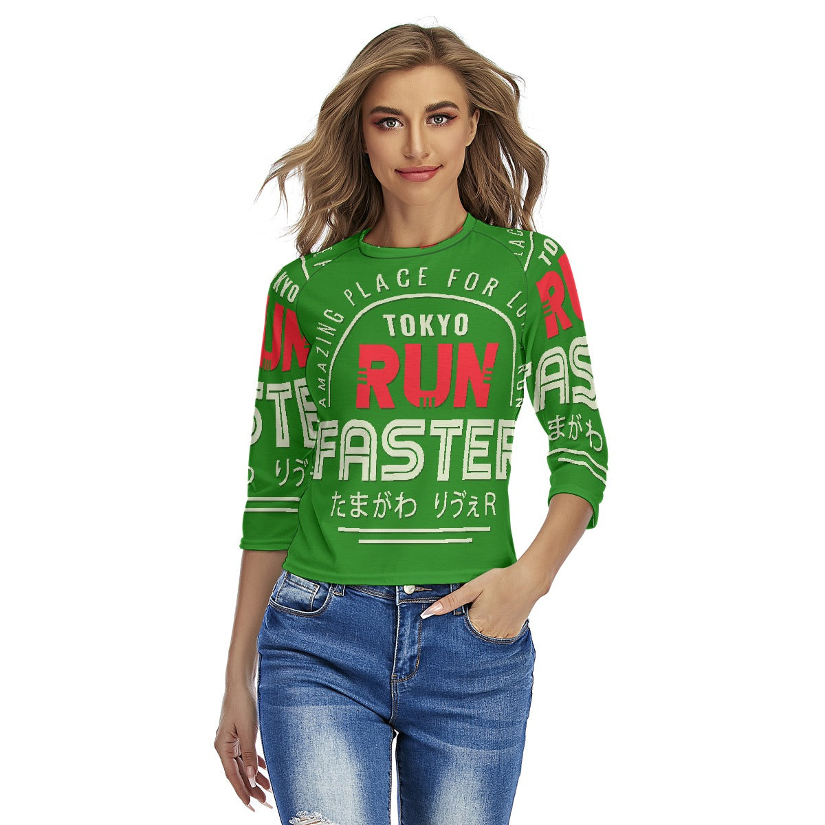 All-Over Print Women's Raglan Sleeves T-shirts
