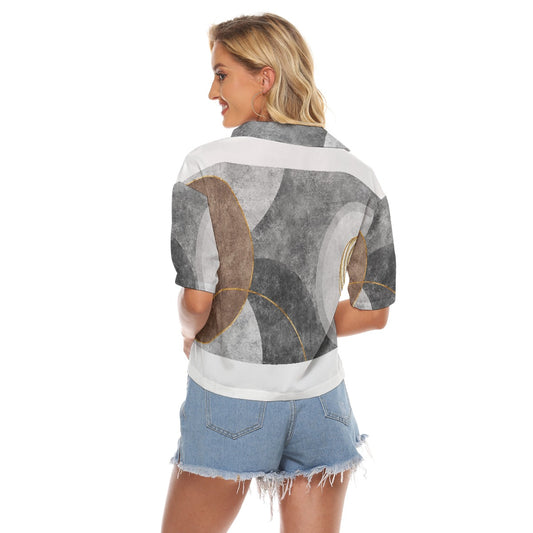 All-Over Print Women's V-neck Shirts