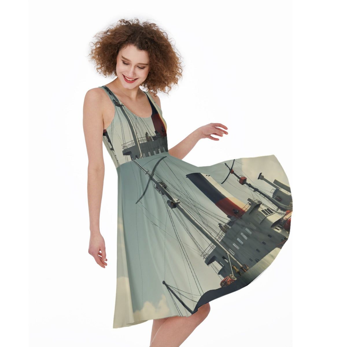 All-Over Print Women's Sleeveless Dress