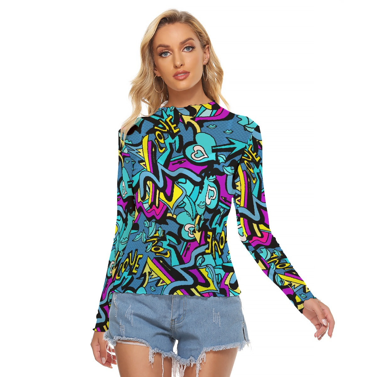 All-Over Print Women's Mesh T-shirt