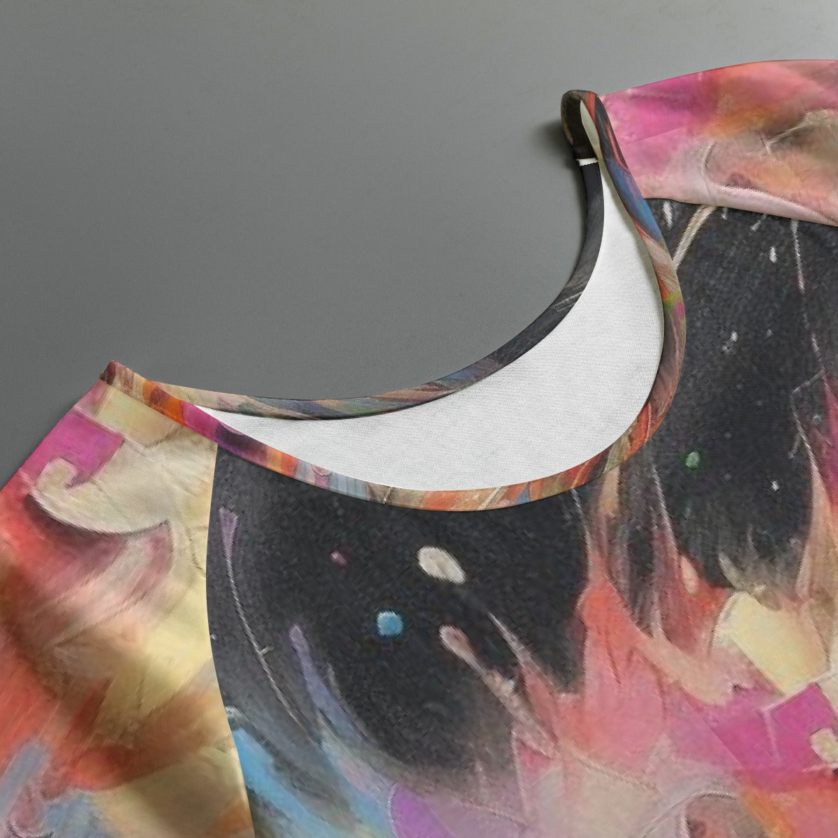 All-Over Print Women's Round Neck T-shirt With Raglan Sleeve