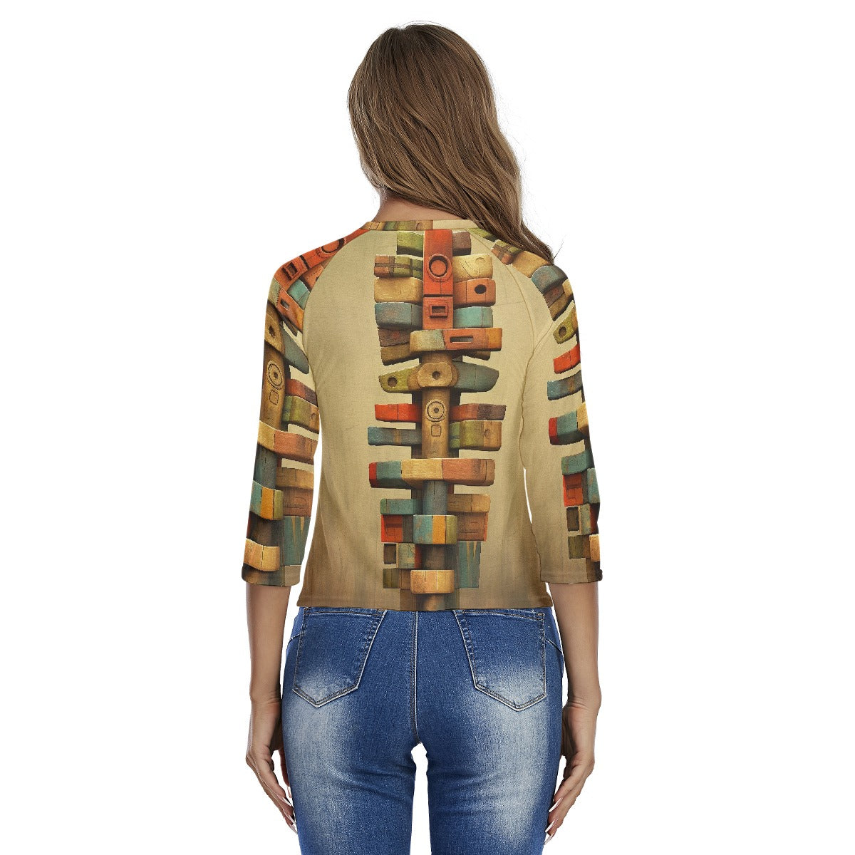 All-Over Print Women's Raglan Sleeves T-shirts