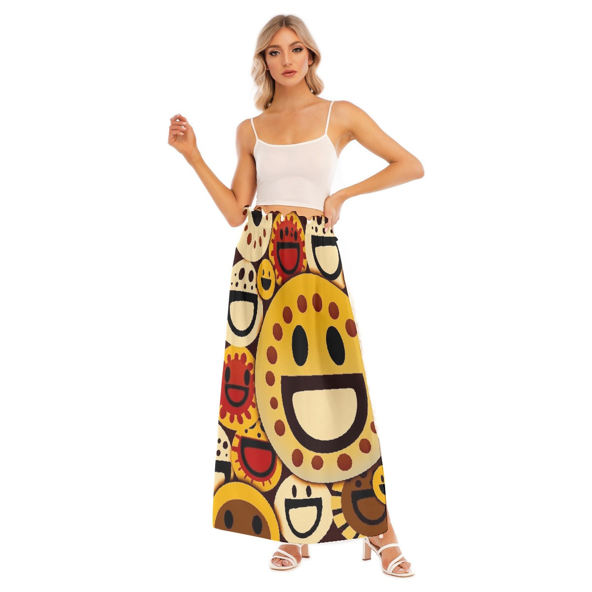 All-Over Print Women's Side Split Skirt