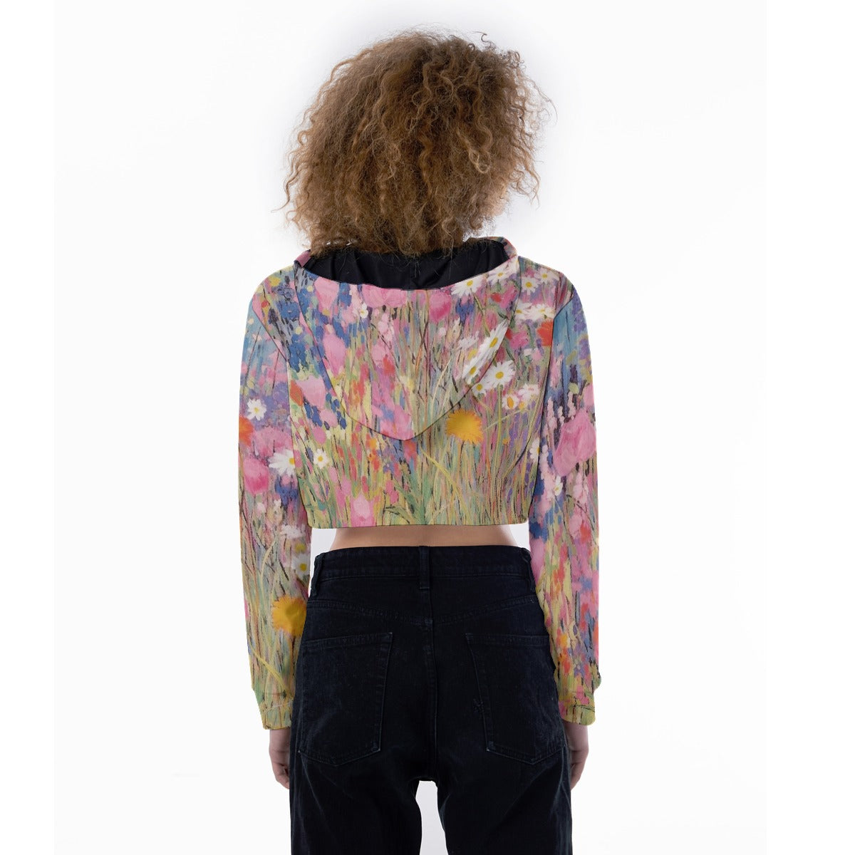 All-Over Print Women's Crop Top Hoodie