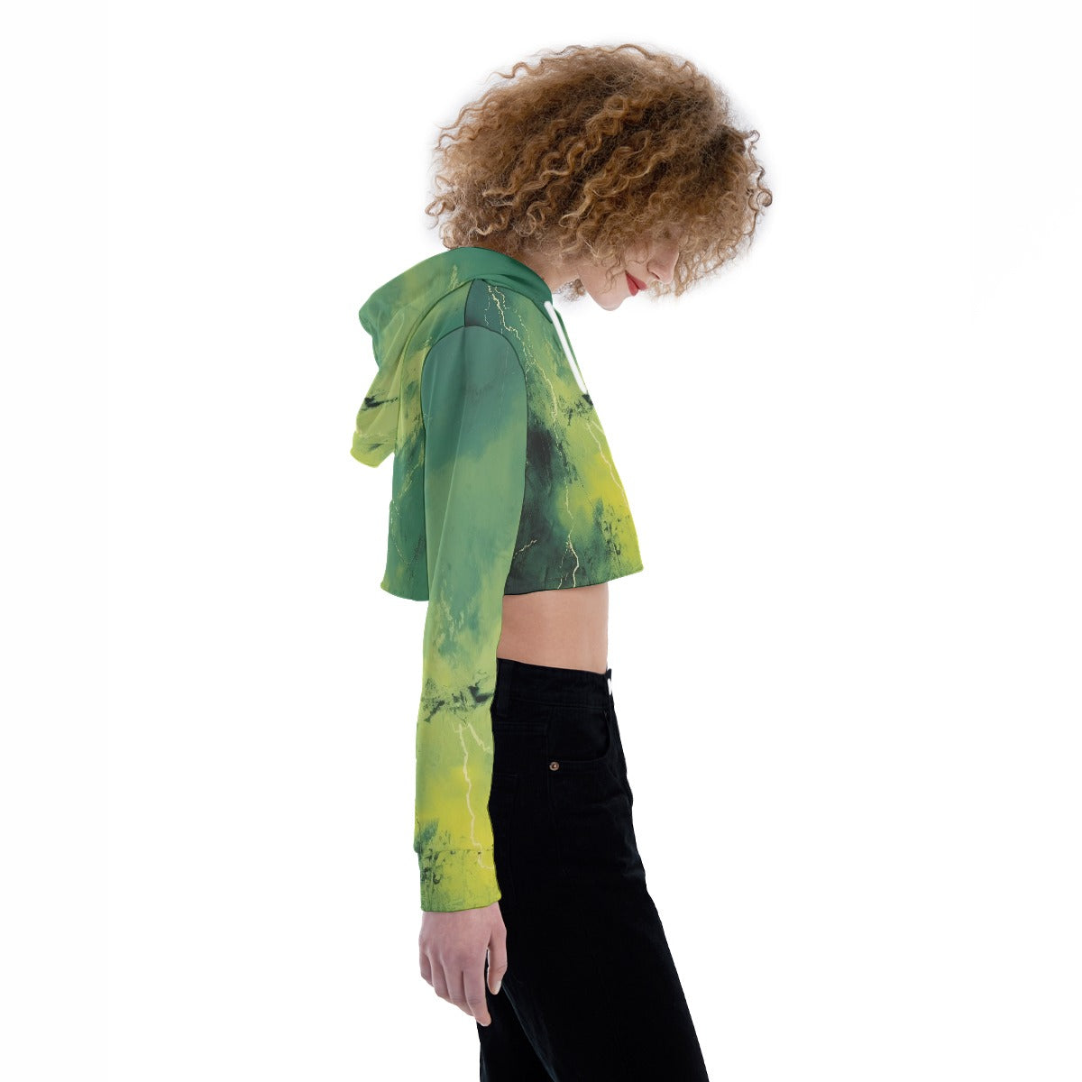 All-Over Print Women's Crop Top Hoodie
