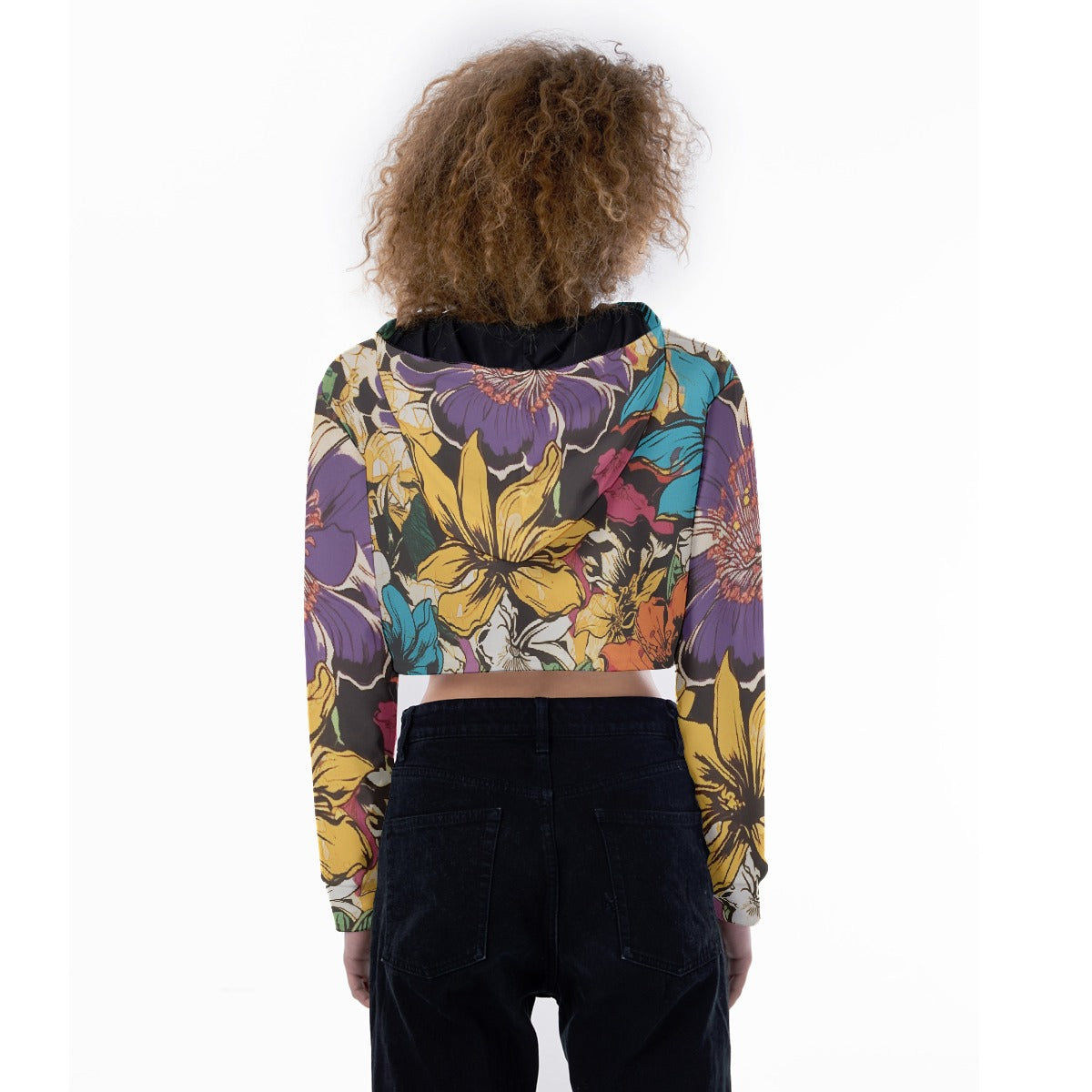 All-Over Print Women's Crop Top Hoodie
