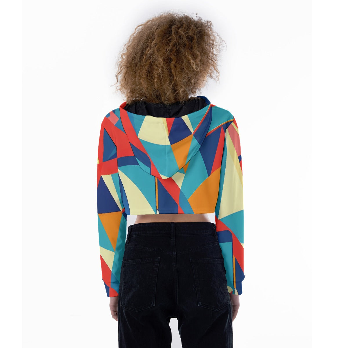 All-Over Print Women's Crop Top Hoodie