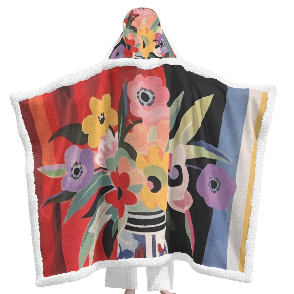 All-Over Print Unisex Wearable Hooded Blanket