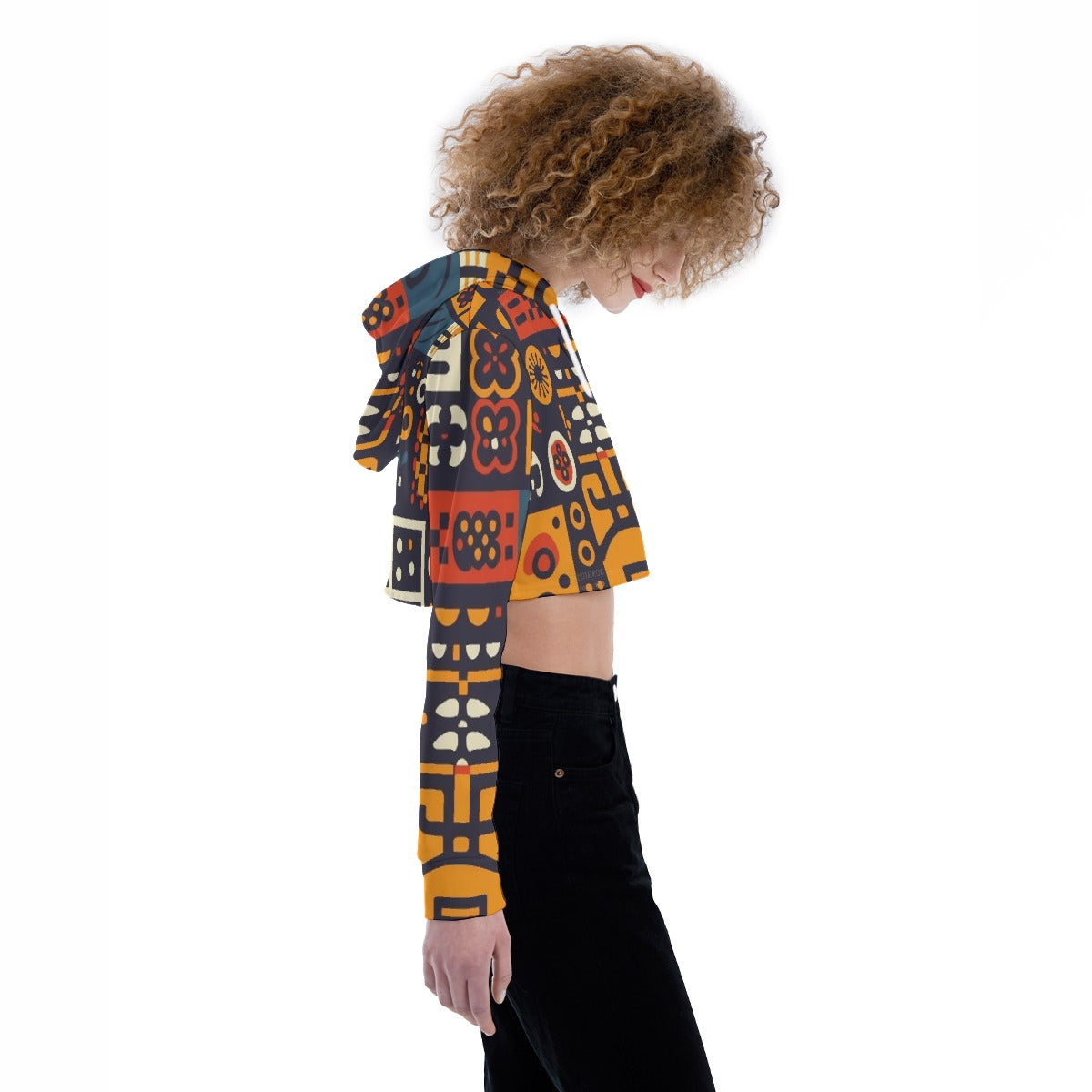 All-Over Print Women's Crop Top Hoodie