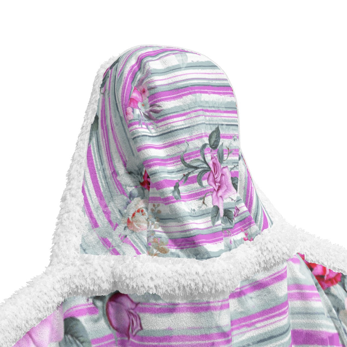 All-Over Print Unisex Wearable Hooded Blanket